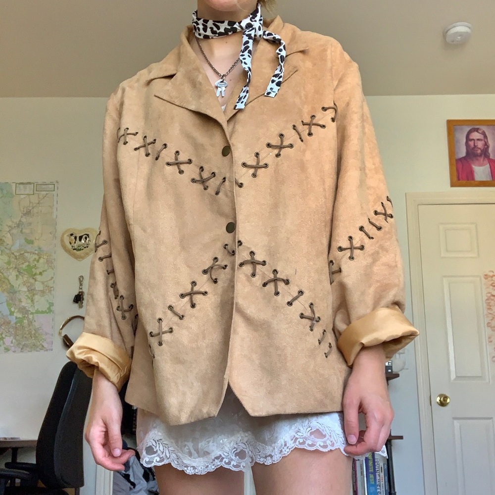 VINTAGE WESTERN STYLE SUEDE JACKET